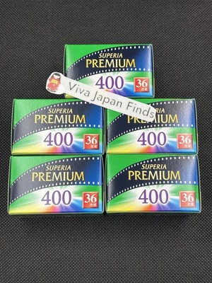 Fujifilm Superia Premium 400 36 Exposure Exp. 2028 24x36mm Negative Film 5 Rolls