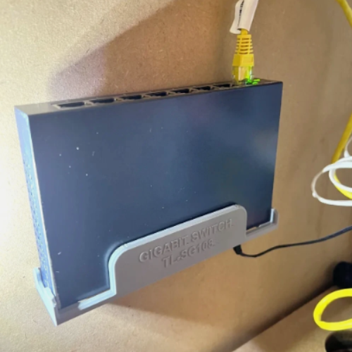 Wall Mount Bracket for TP-Link GS108 Network Switch – Secure Plastic Holder