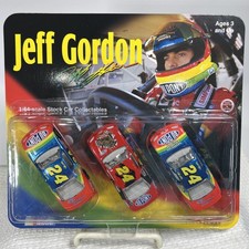 Jeff Gordon 24 Stock Car Collectables Nascar 3 pack 1:64 NEW