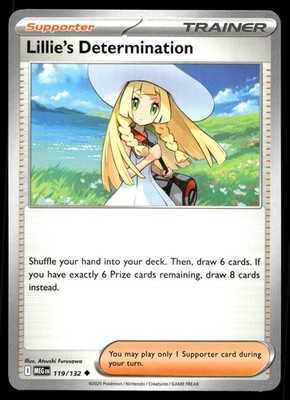 Lillie's Determination - 119/132 Pokemon ME01: Mega Evolution Non