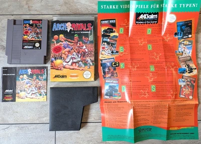Arch Rivals DEUTSCHE OVP & Anleitung -Nintendo NES Spiel  PAL B Basket Brawl - Bild 1 von 4