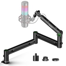 Microphone Arm,Aokeo AK-58i Desk Low Profile Mic Boom Arm Black