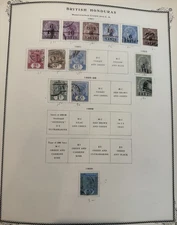 BRITISH HONDURAS Stamps 1891, 1891, 1895-98 And 1900 Used