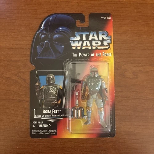 NEW Star Wars The Power of the Force Boba Fett Sealed 1995 Kenner #69582 On Card