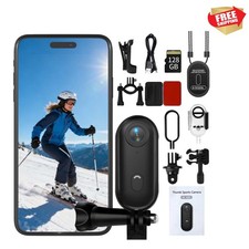 4K Thumb Action Camera 128G Sports Camera for POV Photoshooting: Waterproof...
