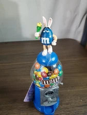 2012 M&M's Gumball 9" inch Candy Dispenser Blue Easter