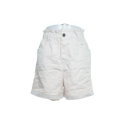 H&M, Jeans Shorts, Größe: S, Beige, Baumwolle, Einfarbig, Damen #oxe