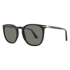 Persol Green Square Unisex Sunglasses PO3316S 95/31 52 PO3316S 95/31 52