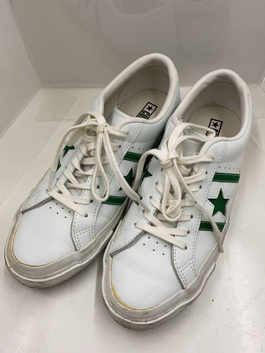 Converse Low Cut Sneakers 25.5Cm Wht Leather LlO93 thumbnail 2
