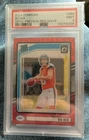 2024 Donruss Optic Preview Bo Nix Rated Rookie Red Wave #369 PSA 9 Mint Broncos