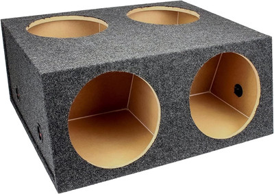 Quad Easy Set 4 Hole 12 Inch Sealed Divided Speaker Box Subwoofer Enclosure MDF 