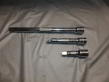 ***SET of 3 ***  Masterhand Socket Extensions - 1/2" Dr - 3", 5" & 10" Long