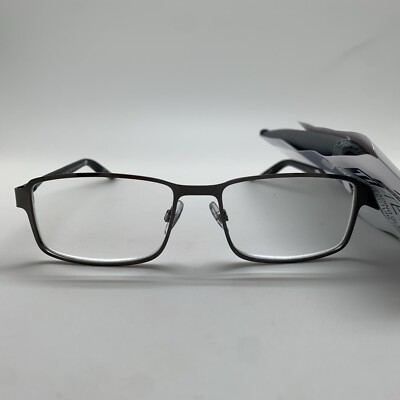 Foster Grant TI104 gun metal gray TI TECH  +3.25  Reading READERS Glasses