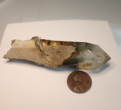CHLORITE IN QUARTZ SPECIMEN  230 CARATS  Hershel Johnson col. ARKANSAS