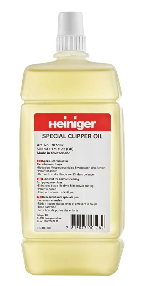 Heiniger Clipper Oil Refil Bottle 500ml