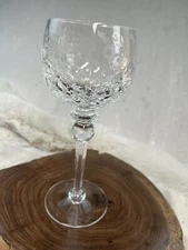 ROGASKA GALLIA CRYSTAL 8” BALLOON WINE GOBLET GLASS Yugoslavia Floral 8 Oz