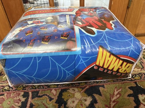 Vintage 2006 Marvel Spider-Man Twin Comforter Set JAY FRANCO POLYESTER - Picture 7 of 9