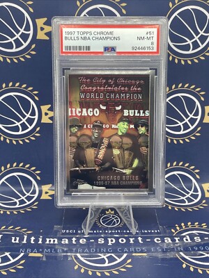   1997-98 Topps Chrome #51 Checklist/Bulls-NM-MT**PSA 8**rare**