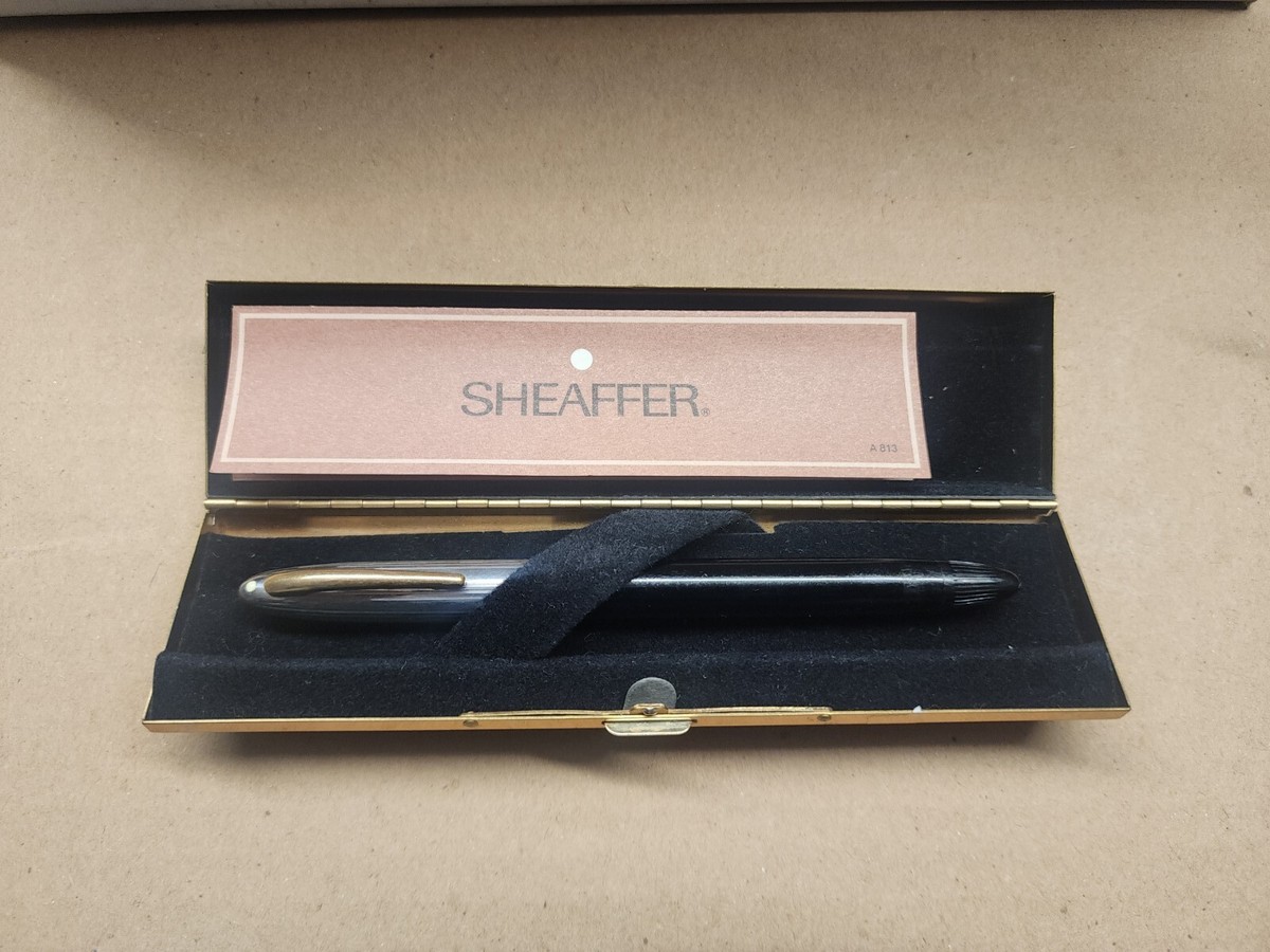 Vintage Sheaffer White Dot Fountain Pen 14k Nib Imperial Brass