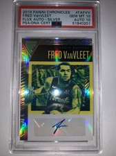 PSA 10 2019 Panini Chronicles Fred VanVleet Flux SILVER AUTO POP 1