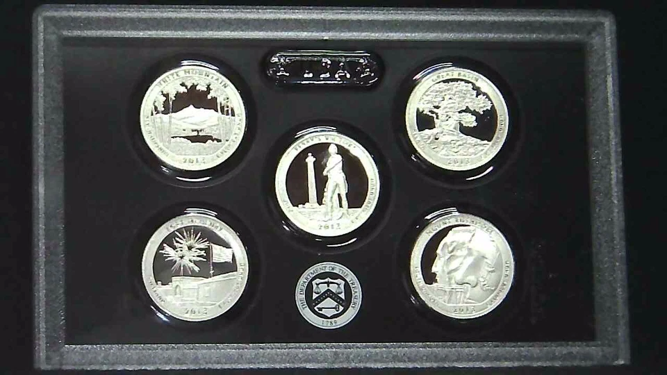 2013-S US Mint ATB Quarter 90% Silver Proof Set 5 Coins 23ococ0720 - Image 3 of 4