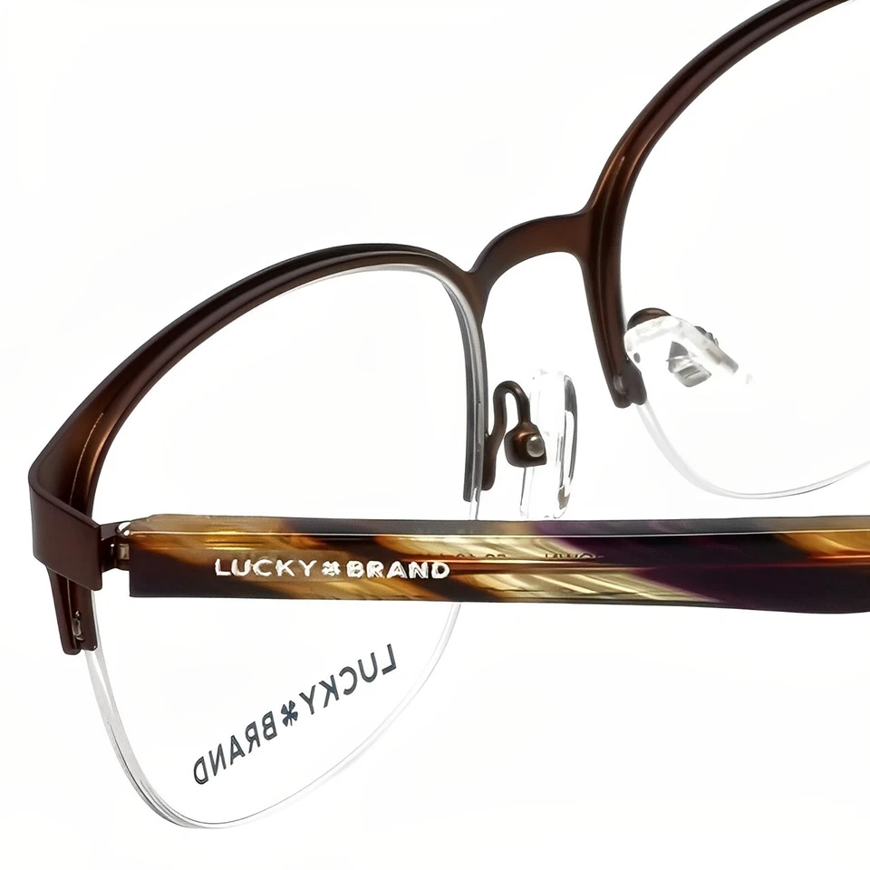 Nuevo marco de gafas LUCKY BRAND Rx con estuche blando - D105 / marrón (53-19-140) Foto 4 de 4
