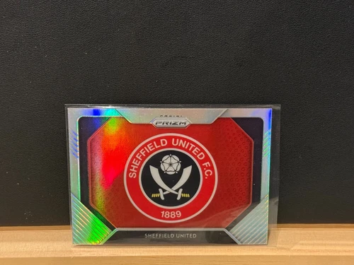 2020-21 Panini Prizm EPL #15 Team Logos Sheffield United Gold Power Prizms No.15