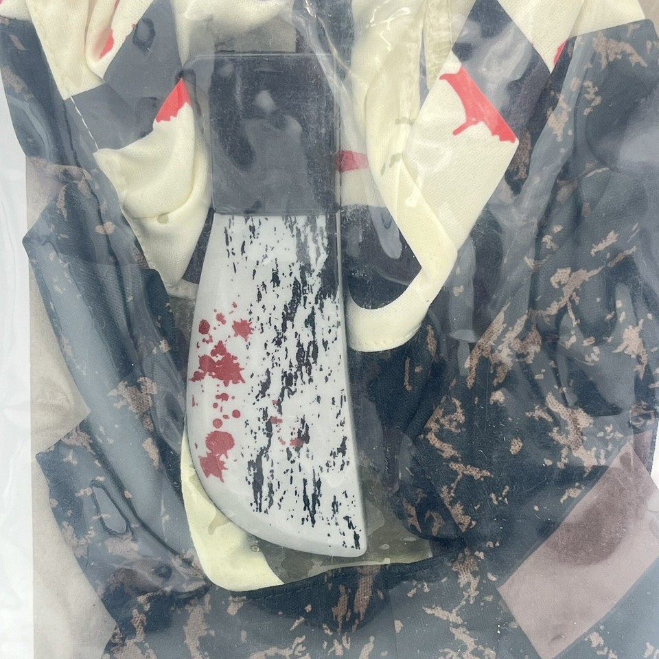 Friday The 13th Jason Voorhees Dog Pet Halloween Costume w/Toy Sz Large