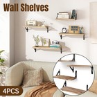 4PCS Levede Floating Shelf Wall Mount Brackets Display Shelves Bookshelf Rack AU