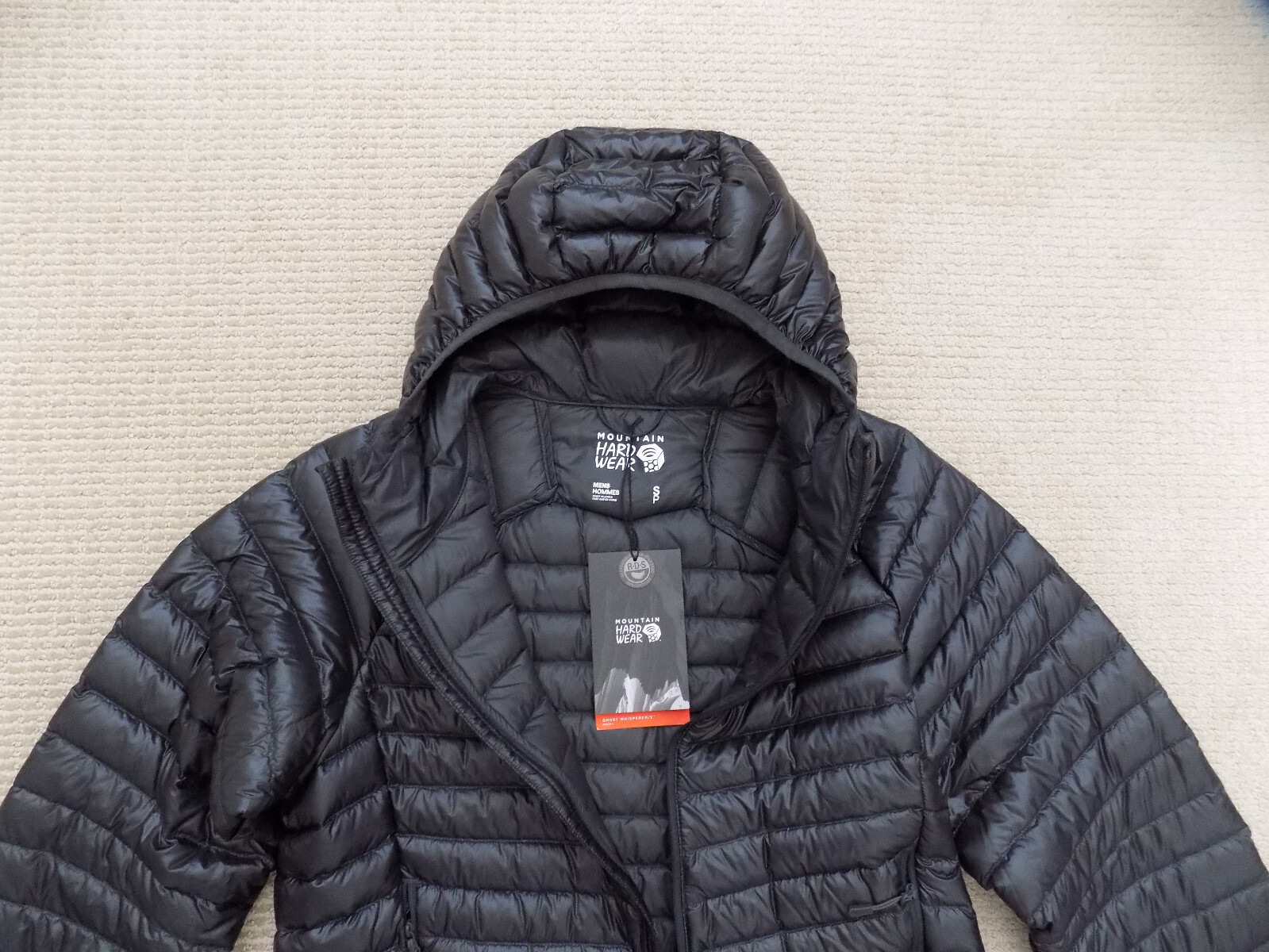 NEW MENS S SMALL MOUNTAIN HARD WEAR 800 DOWN JACKET GHOST WHISPERER HOODY 2 image 5