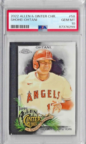 2022 Topps Allen & Ginter Chrome Shohei Ohtani PSA 10
