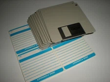 10-pk 3.5 in. DSDD DS 720k formatted floppy disks. Opened for inspection.
