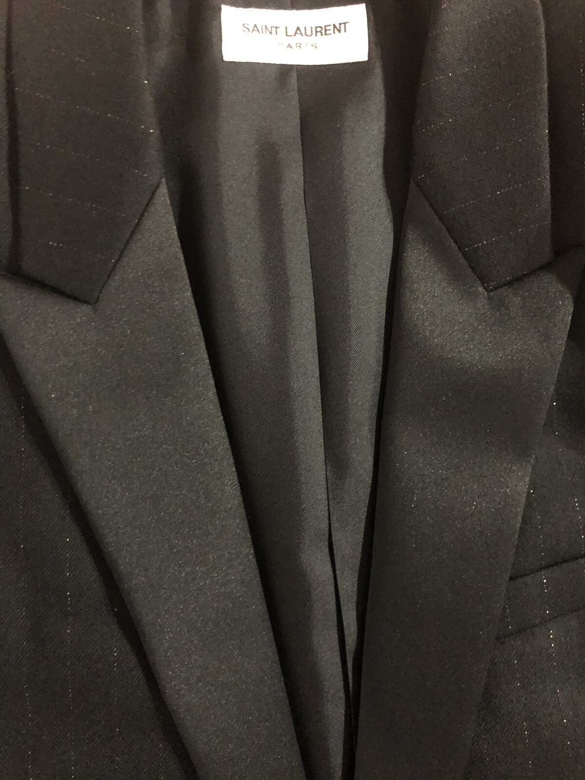 Giacca blazer nera 2900$ Saint laurent US 12 FR 44