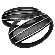2x For 6x9 Inch Speaker Cover 6"x9" Audio Decorative Circle Metal Mesh Grill 19