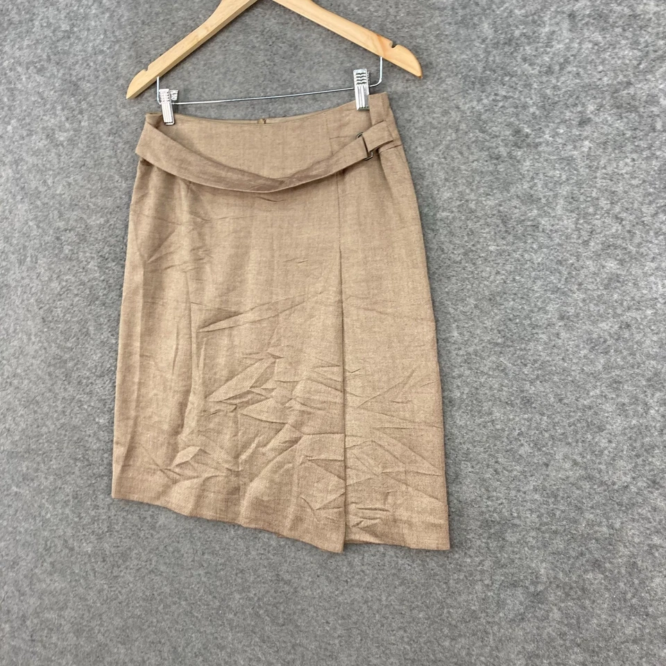 Esprit женская юбка размер 10 коричневый с подкладкой молнии прямой и карандаш бизнес 12817 - Изображение 2 из 4