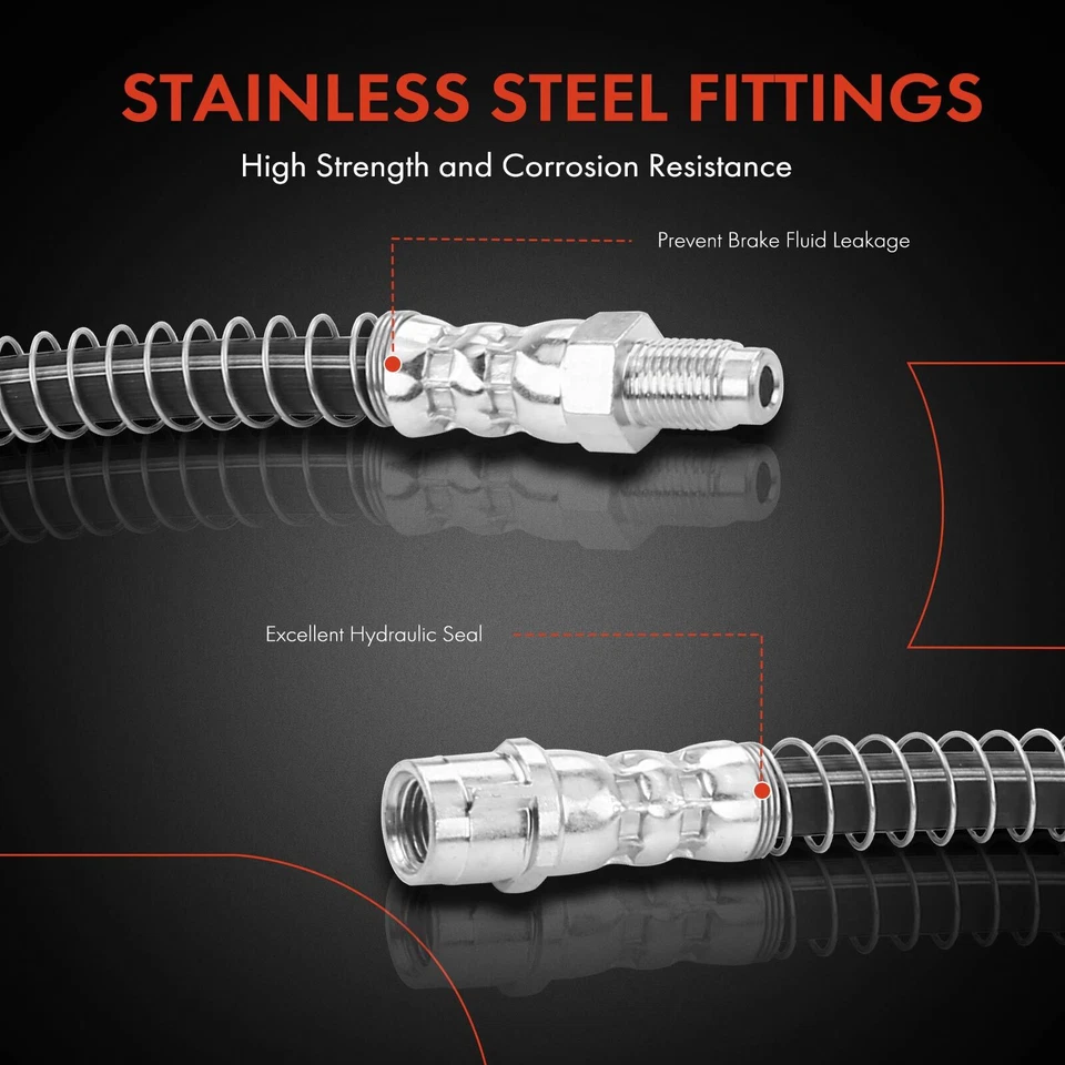 2x Manguera hidráulica de freno trasera A-Premium para Mercedes-Benz AMG GT AMG GT S SLS AMG Foto 4 de 4