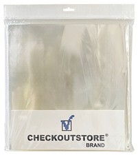 Clear Plastic OPP for 12" Vinyl 33 RPM Records Snug Outer Sleeves 