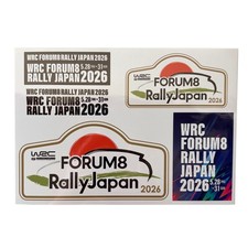 WRC Rally Japan 2026 Official Commemorative Sticker Set 5 Designs Weatherproof