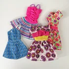 Vintage Lot of 4 Barbie Summer Short Dresses 90s Y2K Style Pink Blue Purple