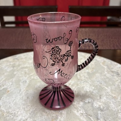 Paris Glass Mug LOLITA I Like Mine Hot  Parisian  Glass w/Drink Recipe on Bottom