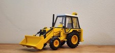 NZG 277 / 2771 1:35 JCB 3CX White Cab Backhoe Loader Construction Equipment