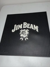 Jim Beam Rubber Bar Mat 14x14! Inch perfect for the cave man , 