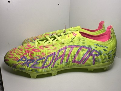 Sz 11 Mens Adidas Predator 24 League FG MG Soccer Cleats Neon Green JH6471