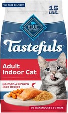 Blue Buffalo Tastefuls Salmon Adult Indoor Dry Cat Food, 15 lb