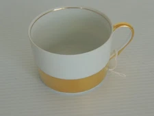 Raynaud Limoges Gold  Flat CUP  France BY CERALENE, SMALL CHIP SHOW PHOTO