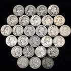 $6.75 FV 90% Silver Washington Quarters (27 Coins) Pre-1965 US Junk Silver M1-1