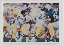 1986 Jeno's Pizza Rolls NFL Action Stickers Food Issue Dan Fouts #53 HOF 0q3