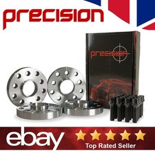 Audi A2 Wheel Spacers 20mm with Black Bolts for Aftermarket Alloys (2x Pairs)