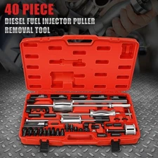 40 Pcs Diesel Fuel Injector Kit Puller Removal Tool Extractor Truck Auto Car