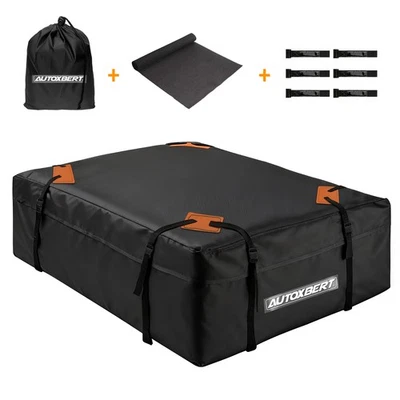 15 Cubic Feet Rooftop Cargo Carrier Bag Roof Top Luggage Bag For SUV Sedan Car - Image 1 of 4